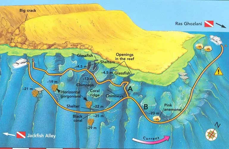 Ras Za’tar dive map